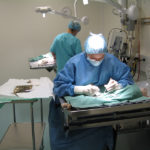 Operation pågår på oerationsavdelningen